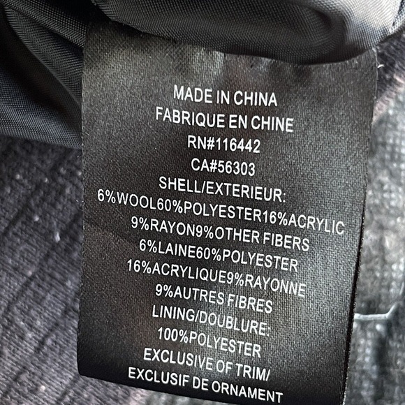 Dravus Varsity Letterman Jacket Mens Large Black Gray Snap Button Up Wool - Picture 7 of 13